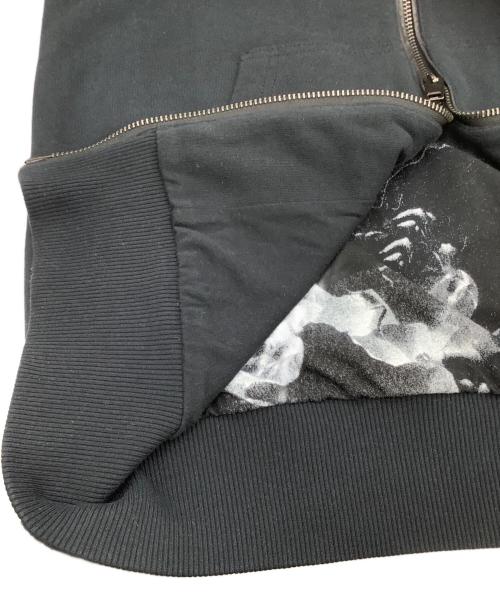 DIESEL（ディーゼル）DIESEL (ディーゼル) コンビネーションジップパーカー ブラック×ホワイト サイズ:Mの古着・服飾アイテム