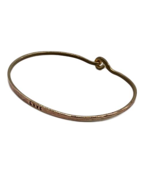 SERGE THORAVAL（セルジュトラヴァル）SERGE THORAVAL (セルジュトラヴァル) LOVE バングル ゴールドの古着・服飾アイテム