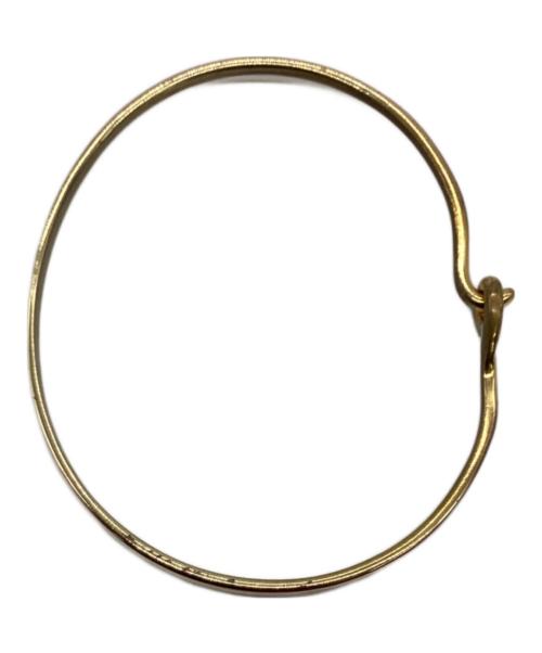 SERGE THORAVAL（セルジュトラヴァル）SERGE THORAVAL (セルジュトラヴァル) LOVE バングル ゴールドの古着・服飾アイテム