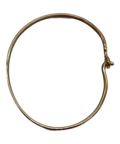 SERGE THORAVAL（セルジュトラヴァル）SERGE THORAVAL (セルジュトラヴァル) LOVE バングル ゴールドの古着・服飾アイテム