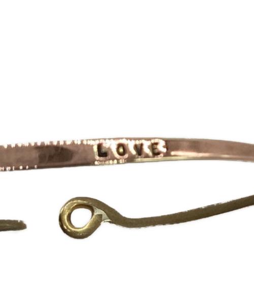 SERGE THORAVAL（セルジュトラヴァル）SERGE THORAVAL (セルジュトラヴァル) LOVE バングル ゴールドの古着・服飾アイテム