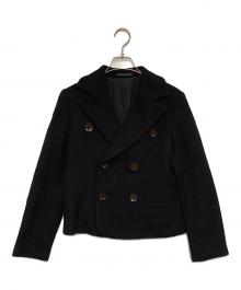 yohji yamamoto+noir（ヨウジヤマモトプリュスノアール）の古着「ダブルジャケット」｜ブラック