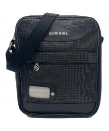 DIESEL（ディーゼル）の古着「メッシュレザーショルダーバッグ」｜ブラック