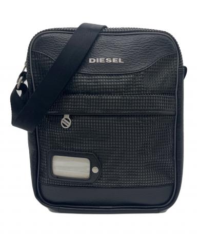 【超美品】DIESEL ディーゼル レザーメッセンジャーバッグ メタルロゴ 古着 中古・古着通販】DIESEL (ディーゼル) メッシュレザーショルダーバッグ