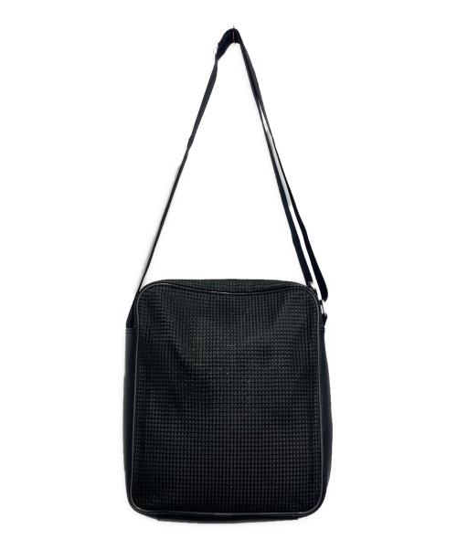 DIESEL（ディーゼル）DIESEL (ディーゼル) メッシュレザーショルダーバッグ ブラックの古着・服飾アイテム