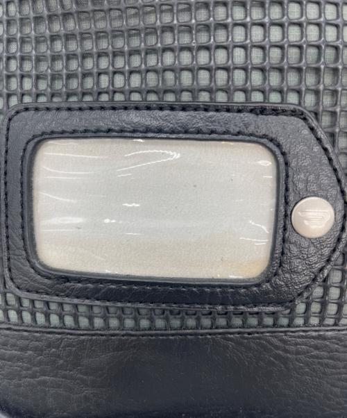 DIESEL（ディーゼル）DIESEL (ディーゼル) メッシュレザーショルダーバッグ ブラックの古着・服飾アイテム