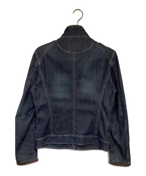 BURBERRY BLACK LABEL（バーバリーブラックレーベル）BURBERRY BLACK LABEL (バーバリーブラックレーベル) デニムジャケット インディゴ×ブラウン サイズ:Mの古着・服飾アイテム