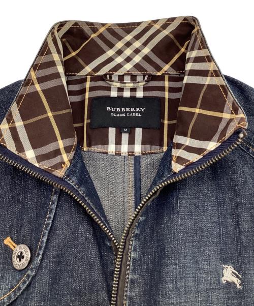 BURBERRY BLACK LABEL（バーバリーブラックレーベル）BURBERRY BLACK LABEL (バーバリーブラックレーベル) デニムジャケット インディゴ×ブラウン サイズ:Mの古着・服飾アイテム