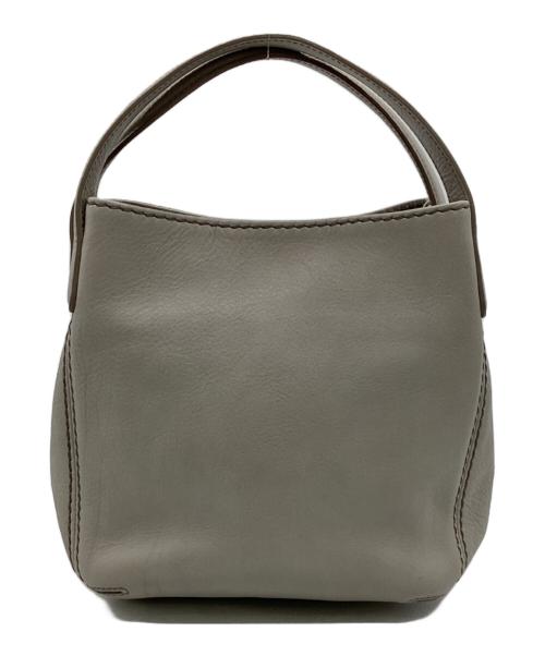 HIROFU（ヒロフ）HIROFU (ヒロフ) チッチョーネ レザー トートバッグ ベージュの古着・服飾アイテム