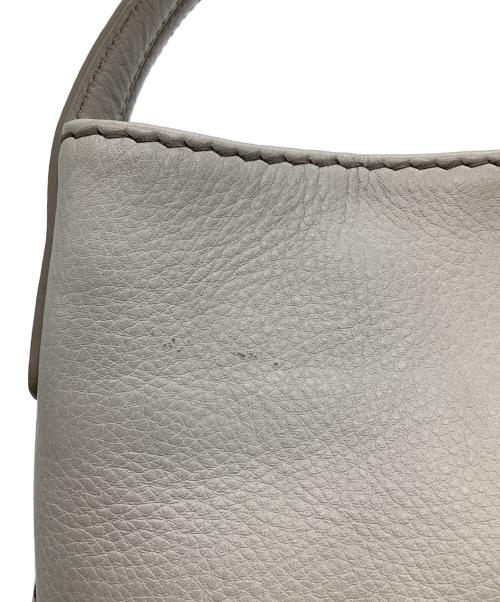 HIROFU（ヒロフ）HIROFU (ヒロフ) チッチョーネ レザー トートバッグ ベージュの古着・服飾アイテム