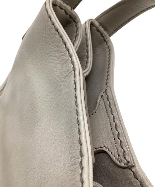 HIROFU（ヒロフ）HIROFU (ヒロフ) チッチョーネ レザー トートバッグ ベージュの古着・服飾アイテム