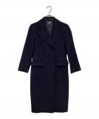 BROOKS BROTHERSブルックスブラザーズ）の古着「ダブルブレスト ウールチェスターコート」｜ネイビー