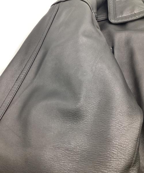 BALMAIN（バルマン）BALMAIN (バルマン) レザージャケット ブラック サイズ:Lの古着・服飾アイテム