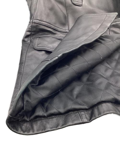 BALMAIN（バルマン）BALMAIN (バルマン) レザージャケット ブラック サイズ:Lの古着・服飾アイテム