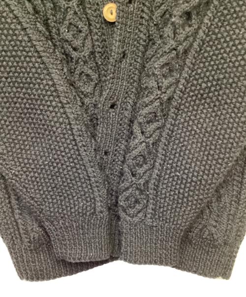 INVERALLAN（インバーアラン）INVERALLAN (インバーアラン) 3A ニットカーディガン ブラック サイズ:表記無の古着・服飾アイテム