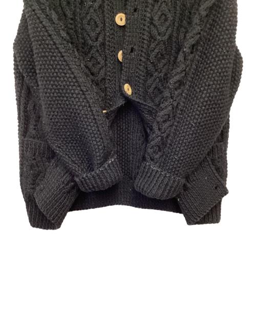 INVERALLAN（インバーアラン）INVERALLAN (インバーアラン) 3A ニットカーディガン ブラック サイズ:表記無の古着・服飾アイテム