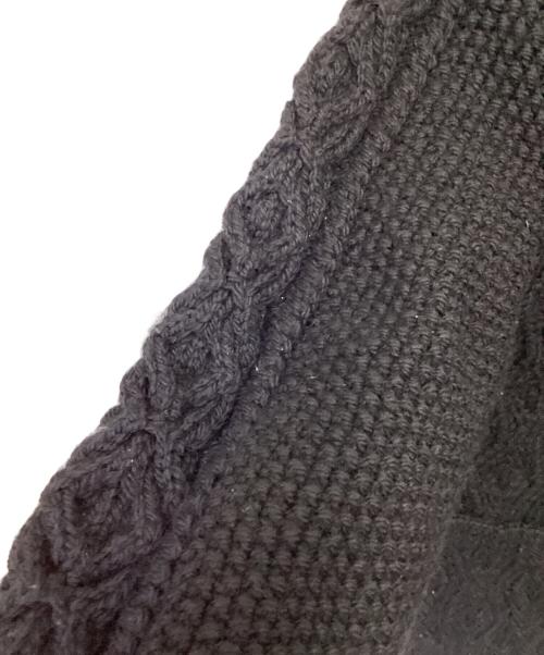 INVERALLAN（インバーアラン）INVERALLAN (インバーアラン) 3A ニットカーディガン ブラック サイズ:表記無の古着・服飾アイテム