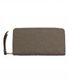 LOUIS VUITTONルイ ヴィトン）の古着「モノグラム アンプラント ジッピー ウォレット」｜ベージュ