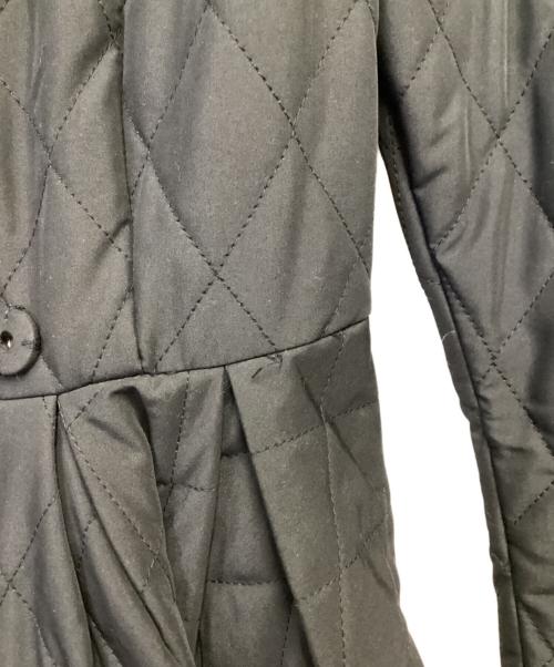 JENNE（ジェンヌ）JENNE (ジェンヌ) フレンチシックキルティングフレアコート ブラック サイズ:Lの古着・服飾アイテム