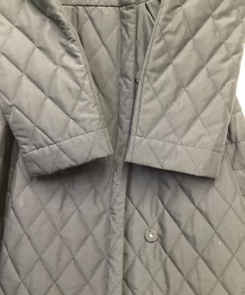 JENNE（ジェンヌ）JENNE (ジェンヌ) フレンチシックキルティングフレアコート ブラック サイズ:Lの古着・服飾アイテム