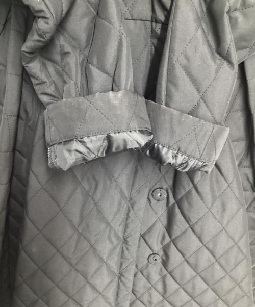 JENNE（ジェンヌ）JENNE (ジェンヌ) フレンチシックキルティングフレアコート ブラック サイズ:Lの古着・服飾アイテム