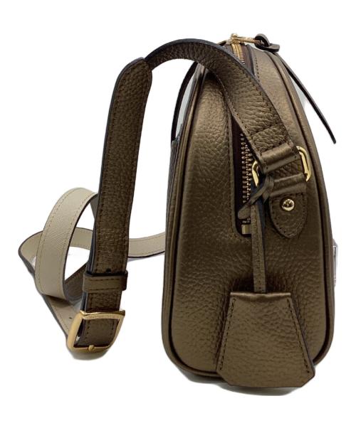 A.D.M.J.（エーディーエムジェイ）A.D.M.J. (エーディーエムジェイ) クチュールクリスタル クロスボディバッグ ブラウンの古着・服飾アイテム