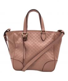 GUCCI（グッチ）の古着「マイクログッチシマ 2WAYバッグ」｜ピンク