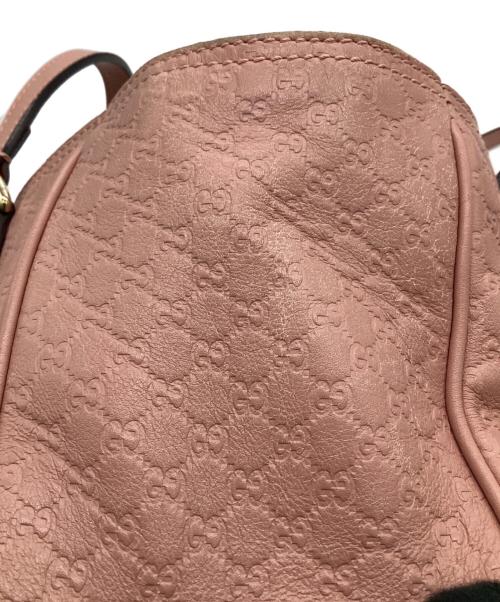 GUCCI（グッチ）GUCCI (グッチ) マイクログッチシマ 2WAYバッグ ピンクの古着・服飾アイテム
