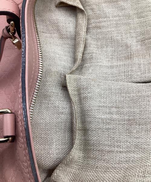 GUCCI（グッチ）GUCCI (グッチ) マイクログッチシマ 2WAYバッグ ピンクの古着・服飾アイテム