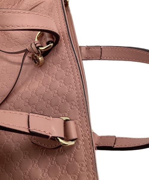 GUCCI（グッチ）GUCCI (グッチ) マイクログッチシマ 2WAYバッグ ピンクの古着・服飾アイテム