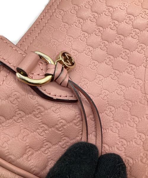GUCCI（グッチ）GUCCI (グッチ) マイクログッチシマ 2WAYバッグ ピンクの古着・服飾アイテム