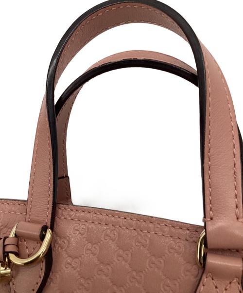 GUCCI（グッチ）GUCCI (グッチ) マイクログッチシマ 2WAYバッグ ピンクの古着・服飾アイテム