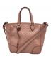 GUCCI（グッチ）の古着「マイクログッチシマ 2WAYバッグ」｜ピンク