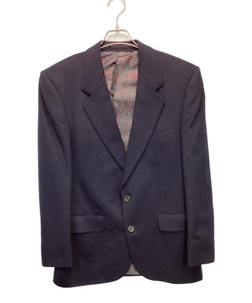 Aquascutum（アクアスキュータム）Aquascutum (アクアスキュータム) カシミヤテーラードジャケット ネイビー サイズ:38の古着・服飾アイテム