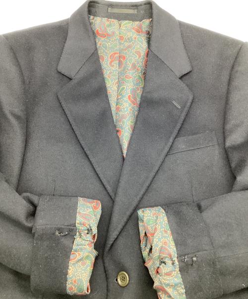 Aquascutum（アクアスキュータム）Aquascutum (アクアスキュータム) カシミヤテーラードジャケット ネイビー サイズ:38の古着・服飾アイテム