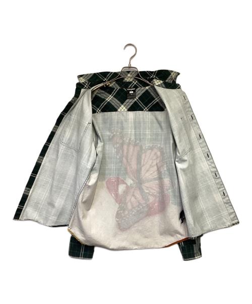 HUF×PLAYBOY（ハフ×プレイボーイ）HUF×PLAYBOY (ハフ×プレイボーイ) 長袖シャツ グリーン サイズ:Lの古着・服飾アイテム