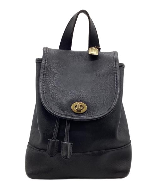 COACH（コーチ）COACH (コーチ) レザー ミニリュック ブラックの古着・服飾アイテム