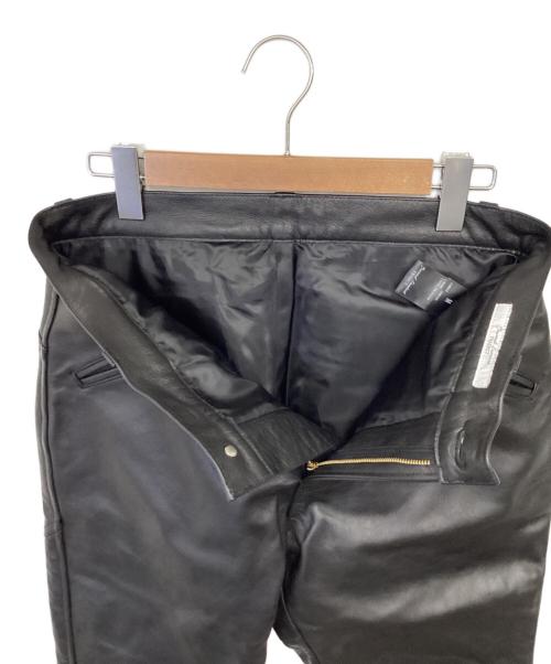 JOURNAL STANDARD TRISECT（ジャーナルスタンダード トライセクト）JOURNAL STANDARD TRISECT (ジャーナルスタンダード トライセクト) バッファローレザー モトクロスパンツ ブラック サイズ:Mの古着・服飾アイテム