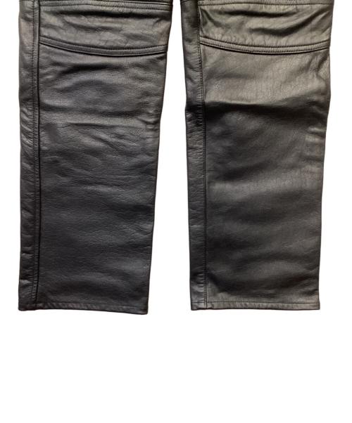 JOURNAL STANDARD TRISECT（ジャーナルスタンダード トライセクト）JOURNAL STANDARD TRISECT (ジャーナルスタンダード トライセクト) バッファローレザー モトクロスパンツ ブラック サイズ:Mの古着・服飾アイテム