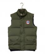 ARCTIC EXPLORERアークティックエクスプローラー）の古着「ダウンベスト」｜カーキ