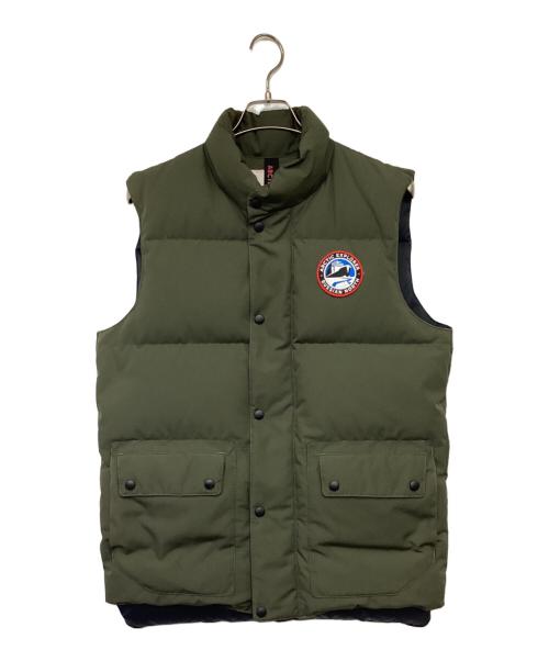 ARCTIC EXPLORER（アークティックエクスプローラー）ARCTIC EXPLORER (アークティックエクスプローラー) ダウンベスト カーキ サイズ:Mの古着・服飾アイテム