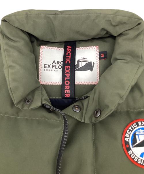 ARCTIC EXPLORER（アークティックエクスプローラー）ARCTIC EXPLORER (アークティックエクスプローラー) ダウンベスト カーキ サイズ:Mの古着・服飾アイテム