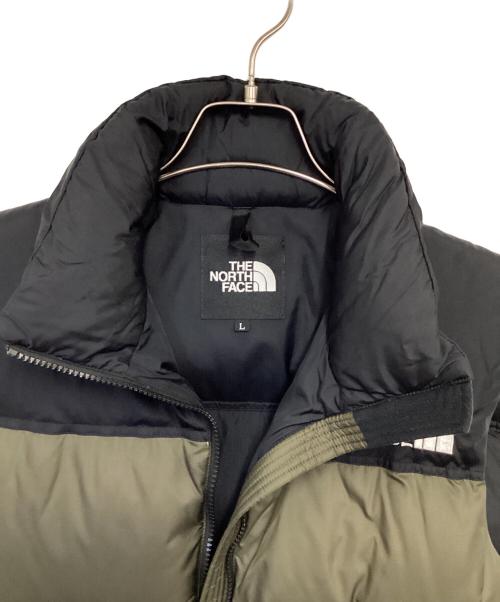 THE NORTH FACE（ザ ノース フェイス）THE NORTH FACE (ザ ノース フェイス) ヌプシベスト カーキ×ブラック サイズ:Lの古着・服飾アイテム