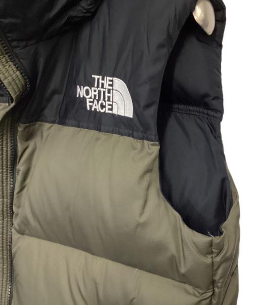 THE NORTH FACE（ザ ノース フェイス）THE NORTH FACE (ザ ノース フェイス) ヌプシベスト カーキ×ブラック サイズ:Lの古着・服飾アイテム