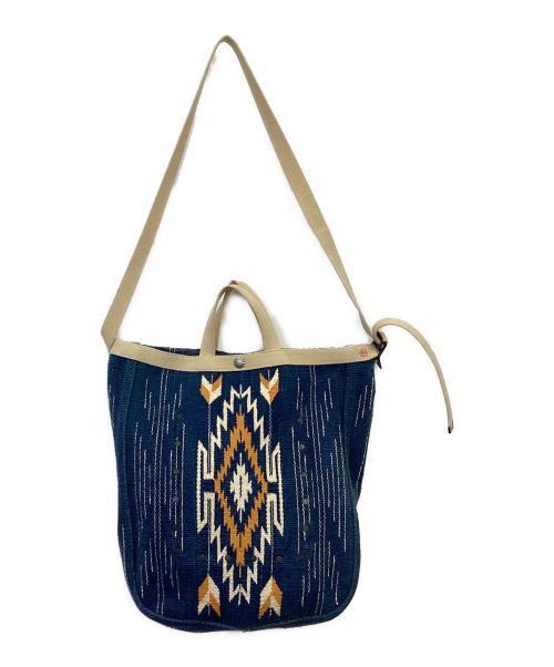 DOUBLE RL（ダブルアールエル）DOUBLE RL (ダブルアールエル) ショルダーバッグ インディゴの古着・服飾アイテム