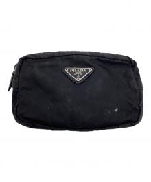 PRADA（プラダ）の古着「ミニポーチ」｜ブラック