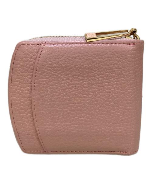 HER SCHEDULE（ハースケジュール）Her Schedule (ハースケジュール) 2つ折り財布 ピンクの古着・服飾アイテム