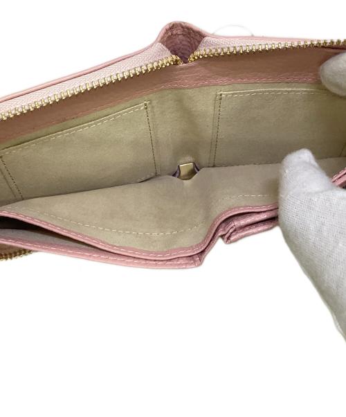 HER SCHEDULE（ハースケジュール）Her Schedule (ハースケジュール) 2つ折り財布 ピンクの古着・服飾アイテム