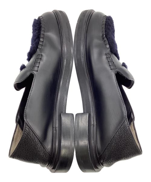 FENDI（フェンディ）FENDI (フェンディ) ボアバブーシュ ブラック×ネイビー サイズ:5（備考参照）の古着・服飾アイテム