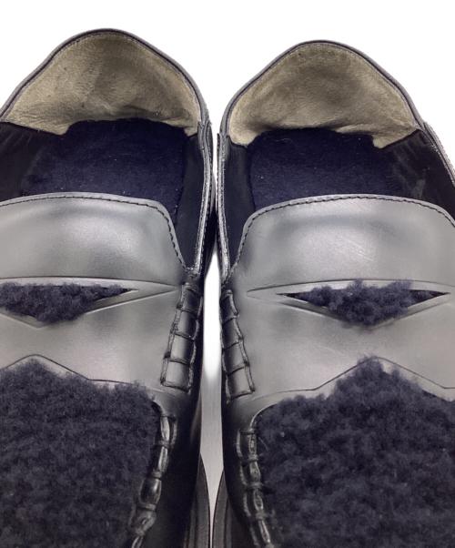 FENDI（フェンディ）FENDI (フェンディ) ボアバブーシュ ブラック×ネイビー サイズ:5（備考参照）の古着・服飾アイテム